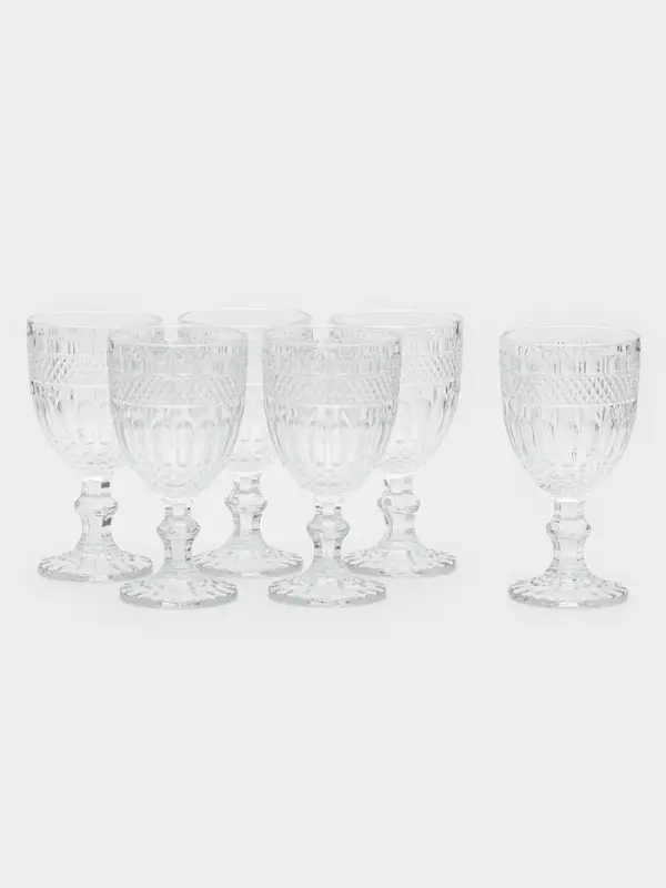 Фужеры, 310 мл, d=9 см, h=17 см, 6 шт., стекло, прозрачные