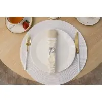 Салфетка сервировочная на стол Доляна &laquo;Лофт&raquo;, d=38 см, белая