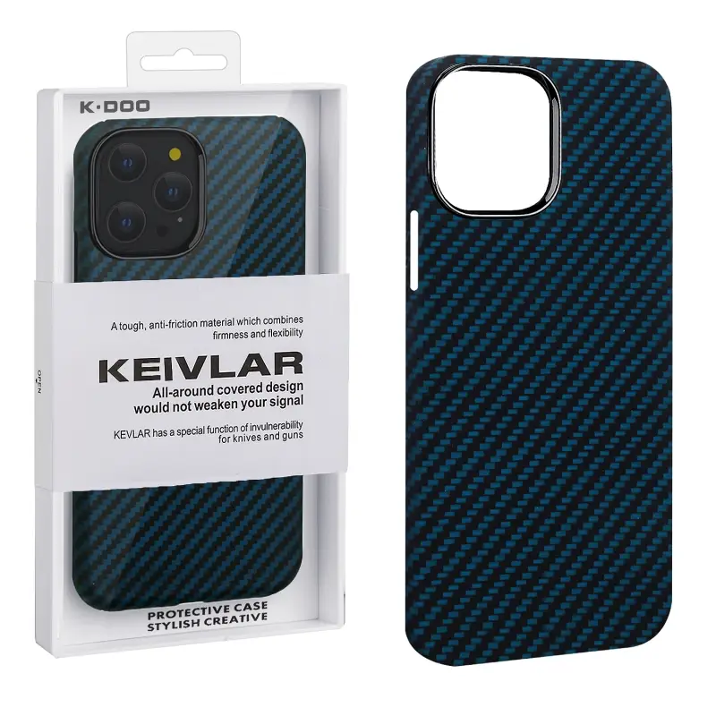 Чехол iPh 14 Pro Max Kevlar Blue K-DOO