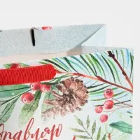 Пакет подарочный новогодний ламинированный &laquo;Магия зимы&raquo;, MS 18 х 23 х 10 см