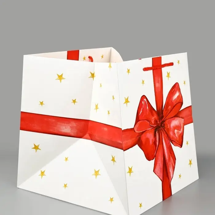 Пакет подарочный квадратный, упаковка, &laquo;For you&raquo;, 30&times;30&times;30 см