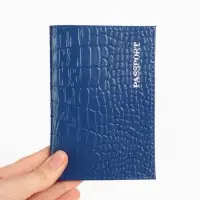 Обложка для паспорта, цвет синий