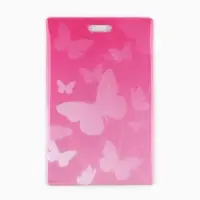 Чехол для бейджа «Бабочки», 6,5 х 10,5 см