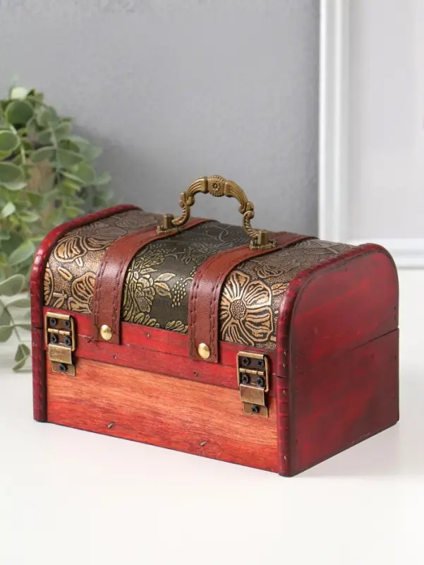 Шкатулка для украшений &laquo;Сундучок. Цветущий сад&raquo;, дерево, 11.5&times;18&times;12 см