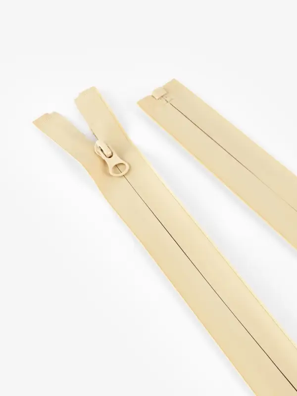 Молния &laquo;Спираль&raquo;, №7, разъёмная, водонепроницаемая, замок автомат, 80 см, светло-бежевая