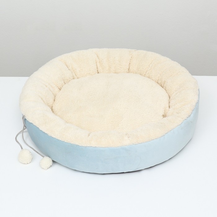 Лежанка  Лежанка "Снежок", 56 х 46 х 13 см, синий