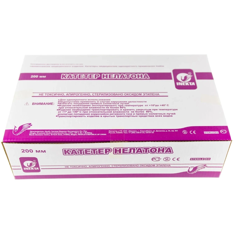 Катетер урологический Нелатона жен. 20см СН 12, INEKTA, 10шт/уп