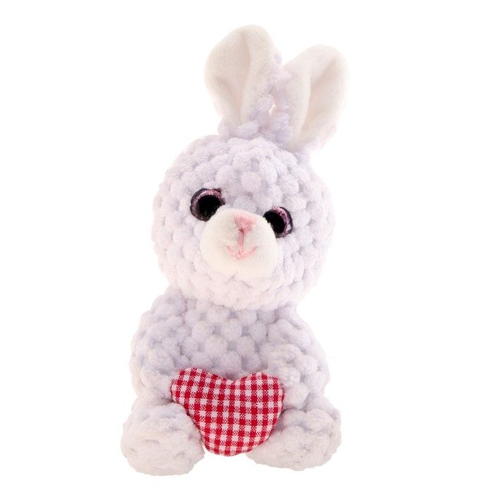 Мягкая игрушка «Зайка с сердцем», на подвеске Мягкая игрушка «Зайка с сердцем», на подвеске