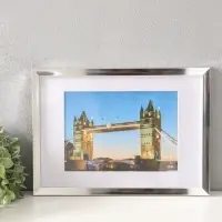 Фоторамка для фото 21&times;30 см, с паспарту 15&times;21 см, Lumo, серебро