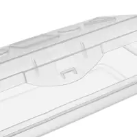 Пенал Calligrata, пластиковый, футляр, 80&times;205&times;38 мм, прозрачный