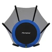 Батут ONLYTOP, d=183 см, высота сетки 173 см, синий