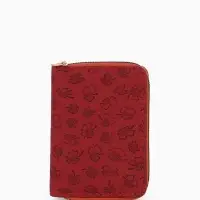 Кошелёк на молнии, 13&times;2&times;9 см, с принтом, бордовый