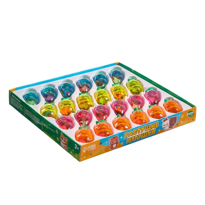 Растущие игрушки «Животные + шарики» 3 × 3,3 × 6,5 см, МИКС Растущие игрушки «Животные + шарики» 3 × 3,3 × 6,5 см, МИКС