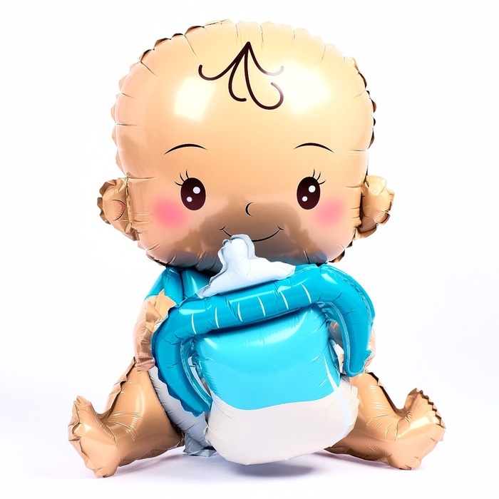 Шар фольгированный 36 Шар фольгированный 36" «Улыбающаяся малыш с соской. Мальчик», под воздух