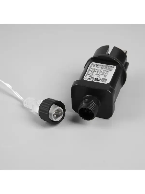 Гирлянда &laquo;Нить&raquo; 100 м роса, IP44, серебристая нить, 1000 LED, свечение мульти, 18 В
