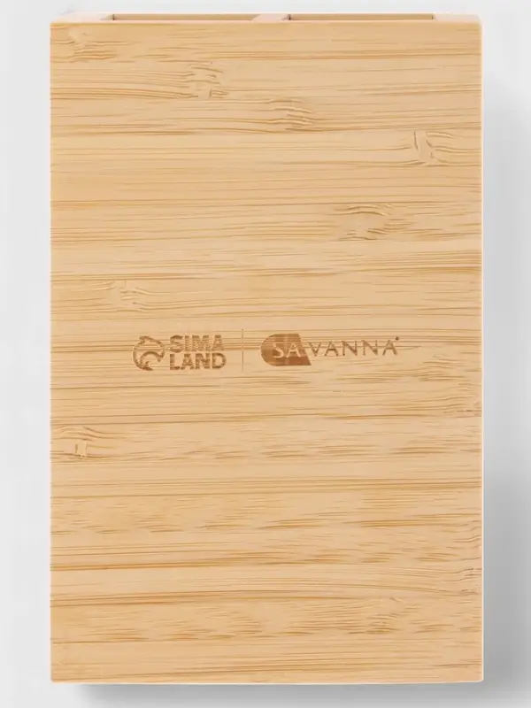 Набор аксессуаров для ванной SAVANNA BAMBOO, дозатор, стакан, мыльница