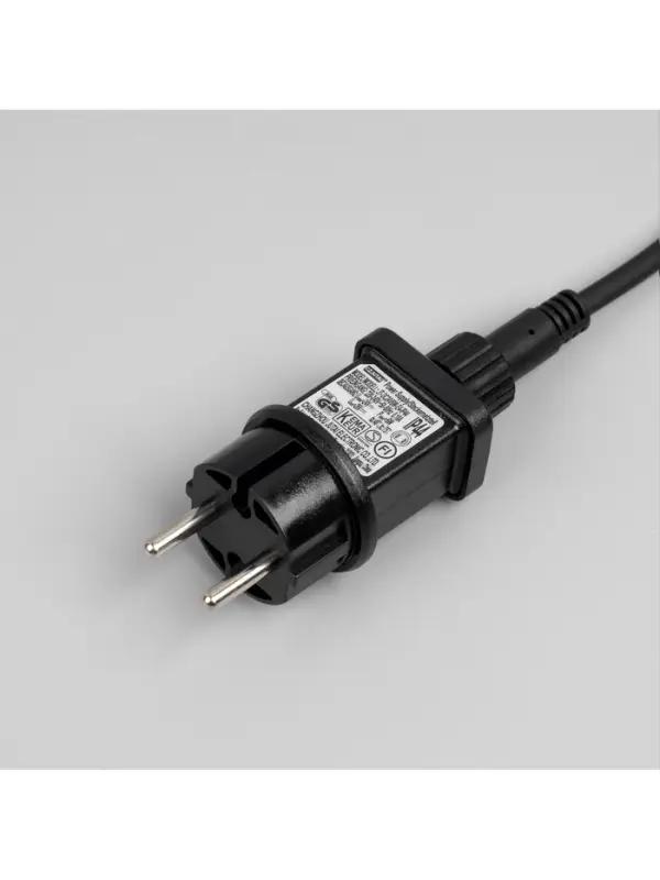 Гирлянда &laquo;Клип-лайт&raquo; 5 нитей по 20 м, IP44, УМС, тёмная нить, 665 LED, свечение мульти, 24 В