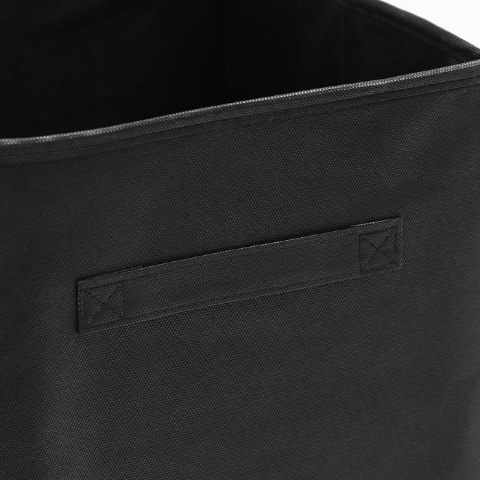 Короб для хранения, 28×28×28 см, набор 3 шт, цвет чёрный Короб для хранения, 28×28×28 см, набор 3 шт, цвет чёрный