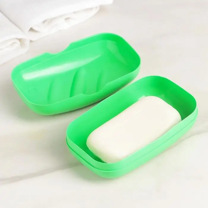Мыльница дорожная, 11×6,5×4 см, цвет МИКС