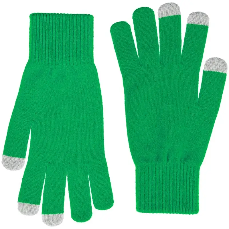 Перчатки сенсорные Urban Flow, зеленые, размер S/M