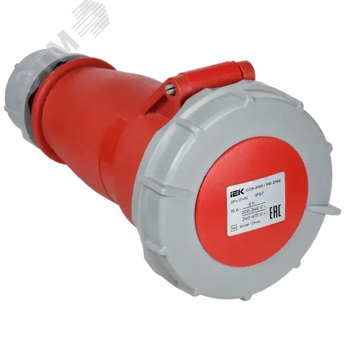 Розетка переносная ССИ-2152 16А 6ч 380В 3P+PE+N IP67 IEK