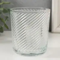 Подсвечник стеклянный &laquo;Верность&raquo; 350 мл, 8.5&times;8.5&times;10 см