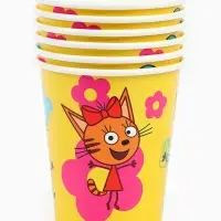 Стаканы  "Три Кота. Праздник для котят" 6 шт.