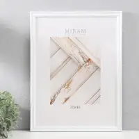 Фоторамка для фото 30&times;40 см &laquo;МИРАМ&raquo;, пластик, белый, (пластиковый экран)