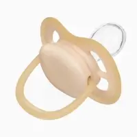 Соска-пустышка ортодонтическая, силикон, от 6 мес., бежевая