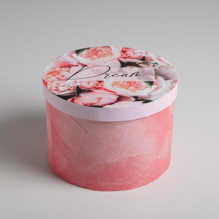 Коробка подарочная круглая, упаковка, «Мечтай», 18 х 13 см Коробка подарочная круглая, упаковка, «Мечтай», 18 х 13 см