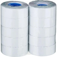 Этикет-лента 22х12 белая волна 1000шт/рул 10рул/уп