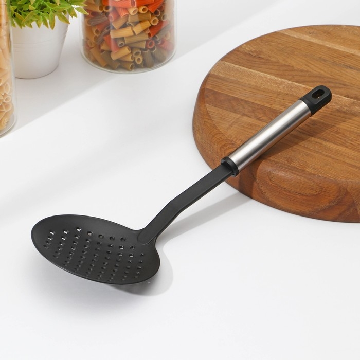 Шумовка Доляна «Антрацитовый блеск», 30 см Шумовка Доляна «Антрацитовый блеск», 30 см