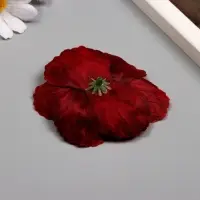 Бутон на ножке для декорирования «Рудбекия красная», 6.5×6.5 см