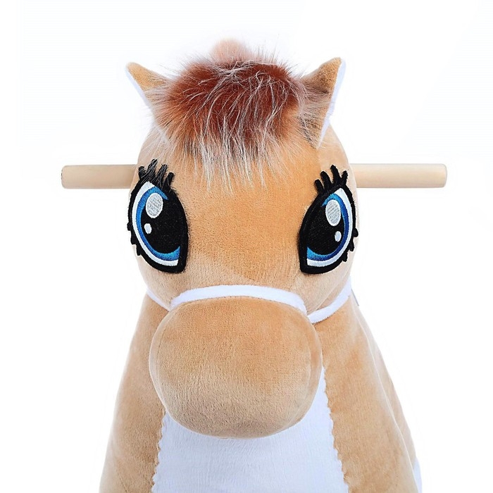 Качалка «Лошадка: Звёздочка», музыкальная, цвет бежевый, цвет звёзд МИКС Качалка «Лошадка: Звёздочка», музыкальная, цвет бежевый, цвет звёзд МИКС