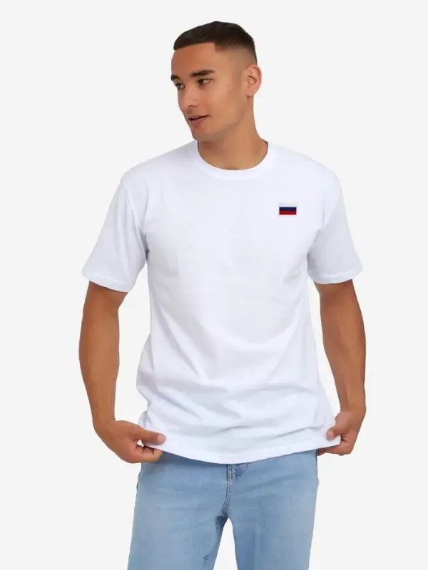 Термоаппликация флаг России, 3.5&times;2.5 см, набор 10 шт., триколор