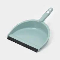 Щётки для уборки Доляна, 4 предмета: совок, 3 щётки, 30&times;21&times;12 см, голубые