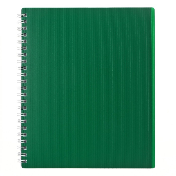 Тетрадь 80 листов в клетку на гребне, VELVET, пластиковая обложка, блок офсет, Зелёная Тетрадь 80 листов в клетку на гребне, VELVET, пластиковая обложка, блок офсет, Зелёная