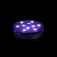 Светильник подводный с выключателем, 10LED, 3 Вт, IP68, RGB, от батареек 3хААА (не в компл.)