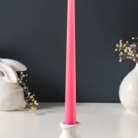 Набор свечей античных 25 см, 2 шт., 58 г, 7 ч, розовый