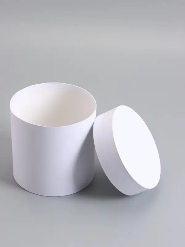 Шляпная коробка белая, 15 х 15 см