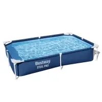 Бассейн каркасный Bestway Steel Pro 56401, 221&times;150&times;43 см, прямоугольный