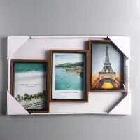 Фоторамка МДФ, стекло на 3 фото 13х18 "Корица" 27,5х44,5х2,2 см Фоторамка МДФ, стекло на 3 фото 13х18 "Корица" 27,5х44,5х2,2 см