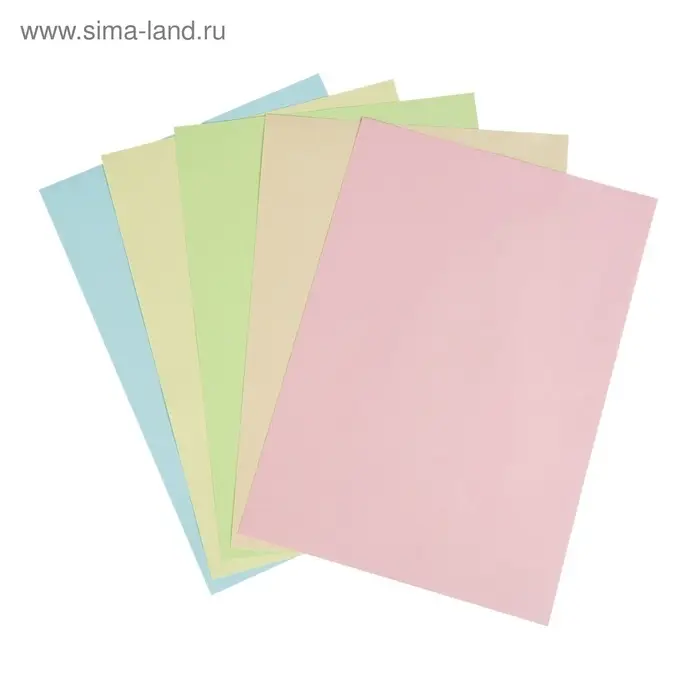 Бумага цветная Calligrata. Mix, А4, 100 листов, 10 цветов, тонированная в массе, 80 г/м&sup2;, МИКС