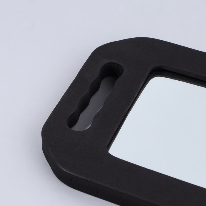 Зеркало с ручками, зеркальная поверхность 10,5 × 14 см, цвет чёрный Зеркало с ручками, зеркальная поверхность 10,5 × 14 см, цвет чёрный