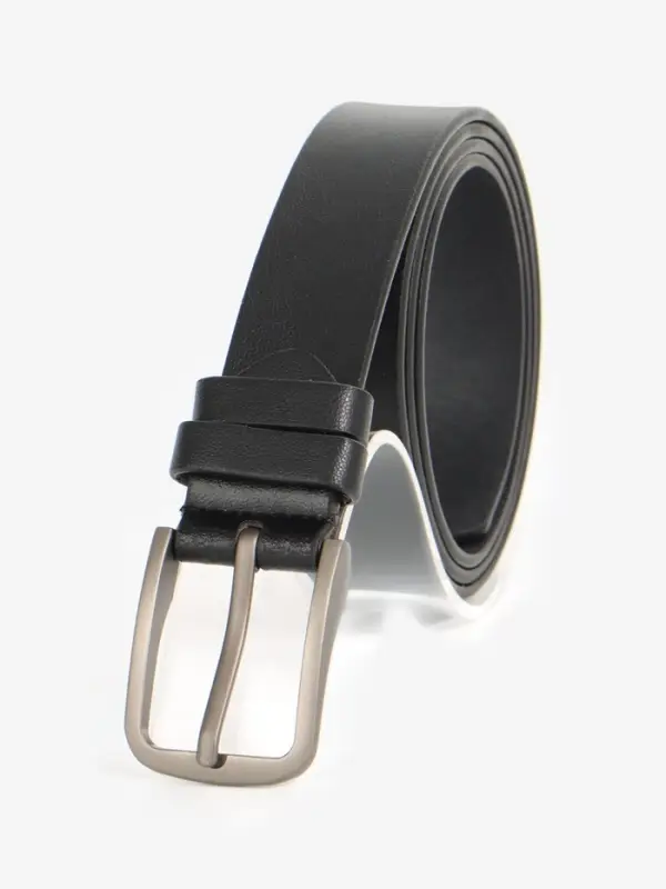 Ремень женский с винтом, 110&times;2.8 см, классическая пряжка металл, серебристая, чёрный