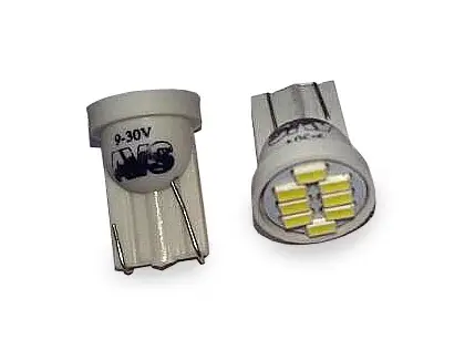 T099 T10/белый/ (W2.1x9.5d)8SMD 3014,блистер 2 шт.