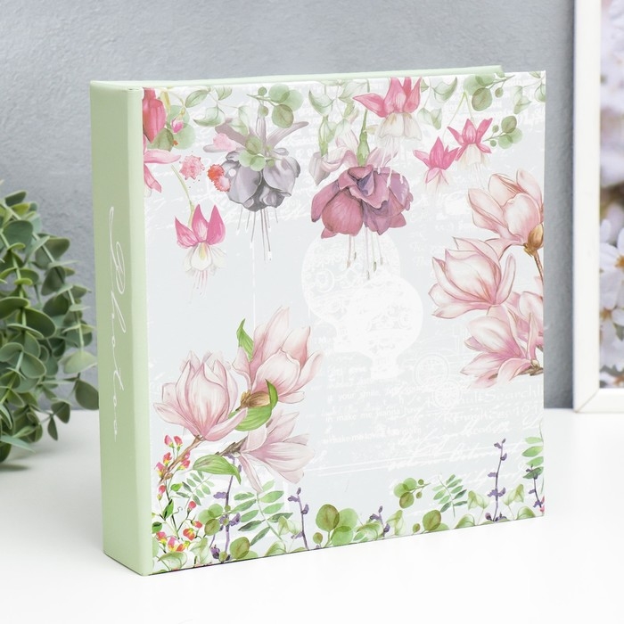 Фотоальбом на 200 фото 10х15 см Фотоальбом на 200 фото 10х15 см "Цветы"