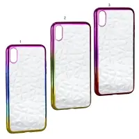 Чехол iPh XS MAX 3D градиент алмаз