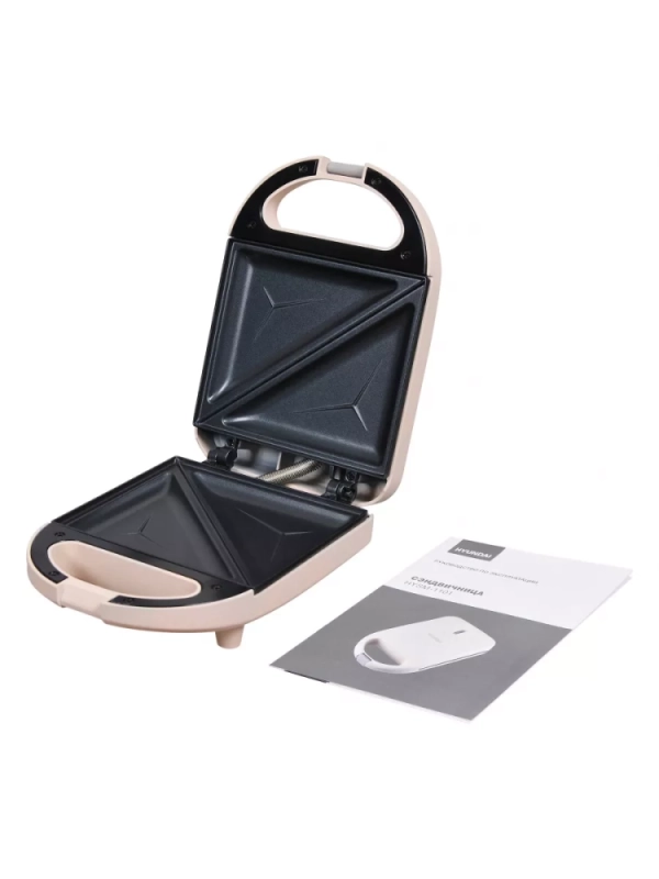 Сэндвичница HYSM-1101 600Вт бежевый