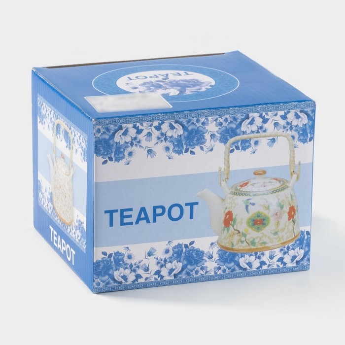 Чайник керамический заварочный с металлическим ситом «Веера», 900 мл Чайник керамический заварочный с металлическим ситом «Веера», 900 мл